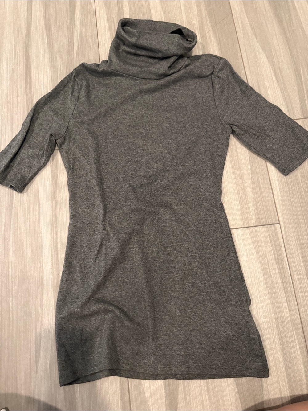 Merona Charcoal Gray Turtleneck Mini Top